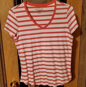 Orange Striped Faded Glory Shirt